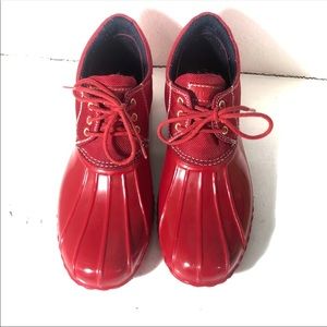 Tommy Hilfiger Shoes - Tommy Hilfiger red rain boots waterproof shoes Tommy Hilfiger Shoes - Tommy Hilfiger red rain boots waterproof shoes